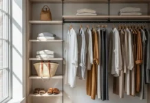 Sustainable Clothing Brands: Best Ethical Fashion Guide Sustainable clothing brands wardrobe with eco-friendly fashion essentials in neutral tones