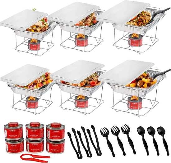 Disposable Chafing Dish Buffet Set: 7 Easy Tips 2 Alpha Living 6 Pack - Disposable Chafing Dish Buffet Set
