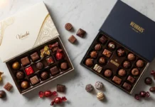 Venchi vs Neuhaus Comparison: Which Luxury Chocolate Wins? Venchi vs Neuhaus luxury chocolate comparison on marble surface