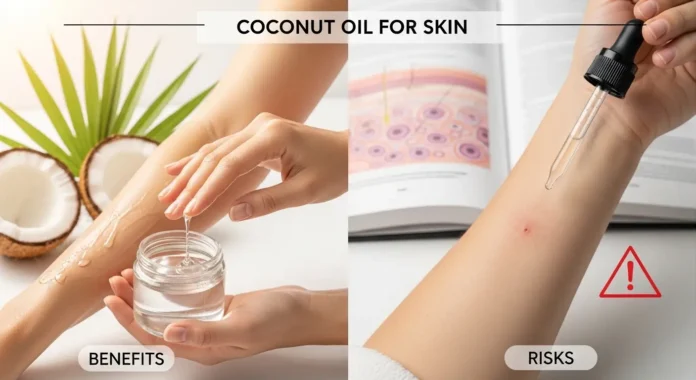 coconut oil for skin hydration natural skincare glowing skin