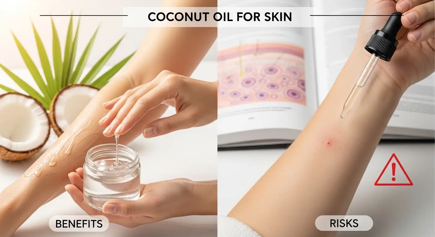 Coconut Oil for Skin: Benefits & Risks Guide