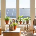 Eco-Friendly Environment at Home Guide interior with plants, natural light, and sustainable design elements featuring eco-friendly environment at home