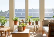 Eco-Friendly Environment at Home Guide interior with plants, natural light, and sustainable design elements featuring eco-friendly environment at home
