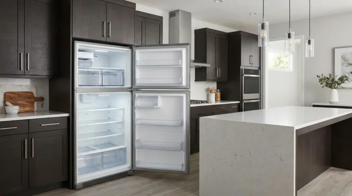 Best top freezer fridge in a modern kitchen with spacious freezer and refrigerator storage
