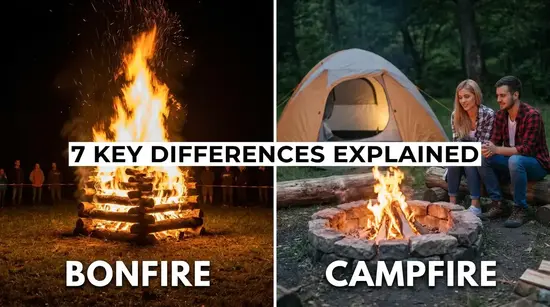 Bonfire vs Campfire Differences