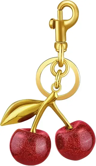 Cute coach cherry bag charms