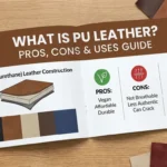 What Is PU Leather? Pros, Cons & Uses Guide Close-up view of PU leather texture on a modern office chair showing synthetic leather surface detail and grain pattern