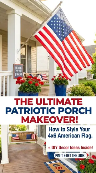 Patriotic Front Porch Makeover Ideas for Stunning Curb Appeal 2 Creative patriotic front porch makeover