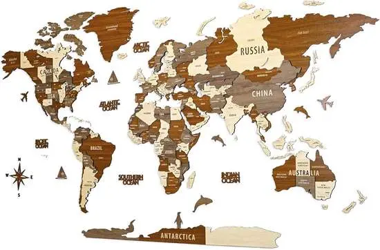 Decorative Map of the World