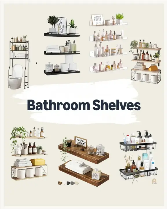 Durable Bathroom Shelves