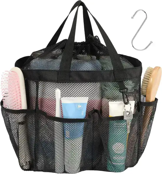 F-color hanging Mesh Shower Caddy