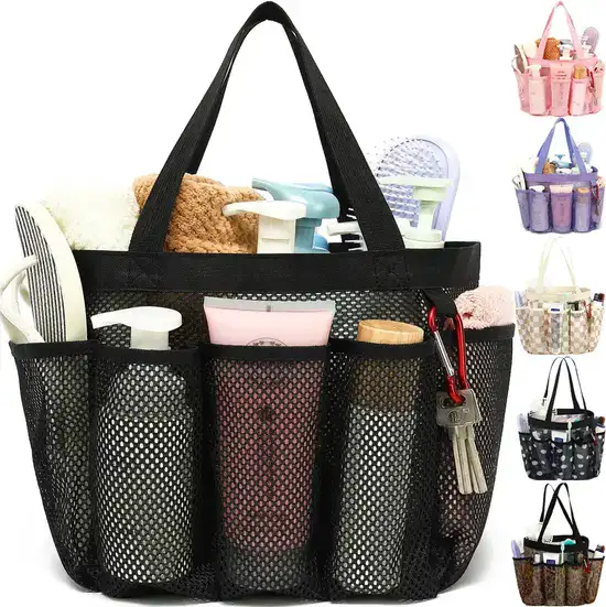 Fammart Mesh Shower Caddy Portable for College Dorm Room 