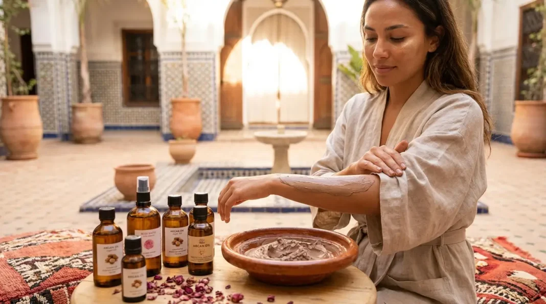 himayat al jild, Moroccan skincare, argan oil benefits, rhassoul clay, skin protection routine
