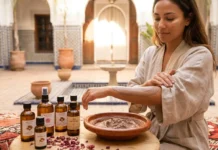 Himayat Al Jild: Moroccan Skincare Routine Guide himayat al jild, Moroccan skincare, argan oil benefits, rhassoul clay, skin protection routine