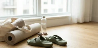 Kuailu sandals review showing cushioned recovery sandals with arch support for comfort and plantar fasciitis relief.