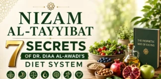 A collection of allowed foods on the Nizam Al-Tayyibat diet including rice and ghee