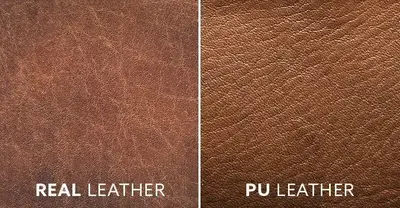 Genuine leather aging patina compared to synthetic leather surface