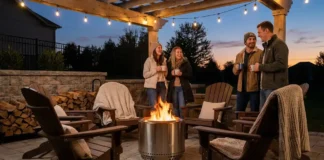 Solo Stove fire pit in a cozy backyard setup featuring solo stove tips