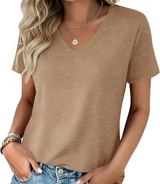 Zeagoo Womens Tops Summer Casual Short Sleeve Tshirts