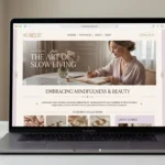 Elegant Rentry-style page using fancy dividers with decorative ornamental patterns in a luxury aesthetic design.
