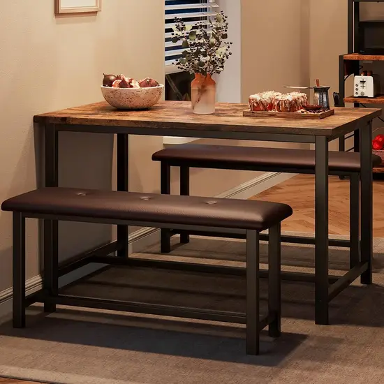 IDEALHOUSE Rustic Kitchen Tables Set for 4