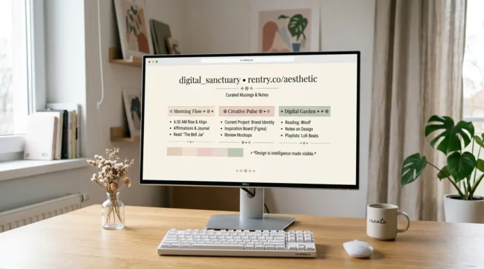 Minimalist aesthetic page using symbol dividers in a clean Rentry-style layout with soft decorative symbols.