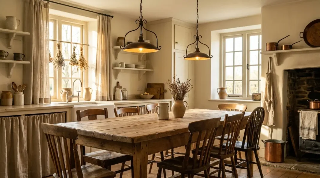 Modern rustic kitchen tables for farmhouse kitchen design
