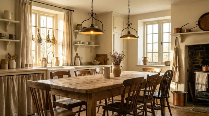 Modern rustic kitchen tables for farmhouse kitchen design