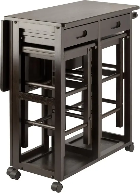 Winsome Suzanne Kitchen Table Set with Stools