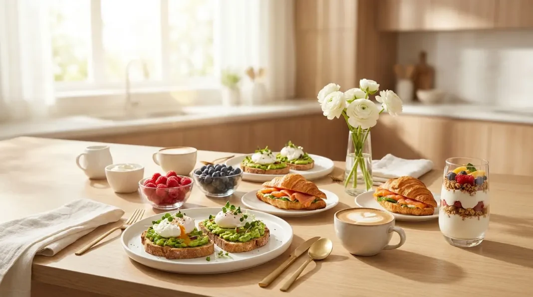 table featuring Easy But Fancy Breakfast table featuring Easy But Fancy Breakfast