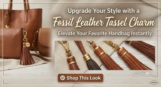 Best Bag Charms Under $100: Top Affordable Picks 3 Fossil Leather Tassel Charm