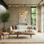 How to Make a Concrete Wall Look Warm: Luxury Tips How to make a concrete wall look warm with oak wood, warm LED lighting, soft textures, and luxury modern industrial interior design.