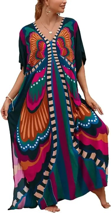 Kaftan Dresses for Women Plus Size Lightweight Swimsuit Cover up