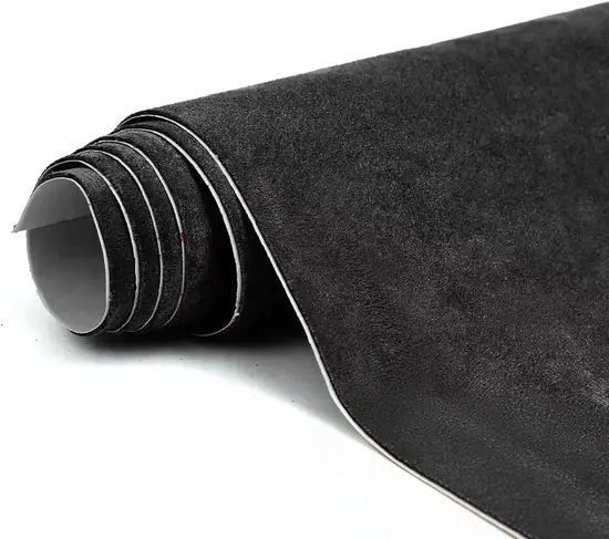 RadiantDecor Premium Black Suede Fabric Wrap