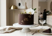 Minimalist Modern Truffle Birthday Cake Ideas minimalist modern truffle birthday cake
