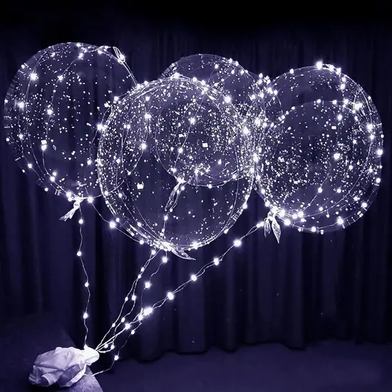 Clear Bobo Balloons White for Wedding