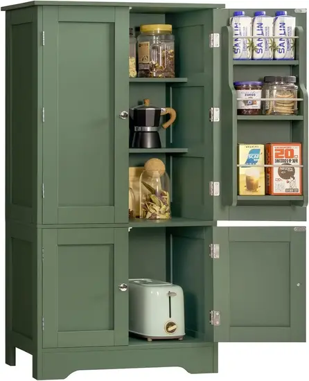 Kitchen Cabinet with 6 Door Shelves