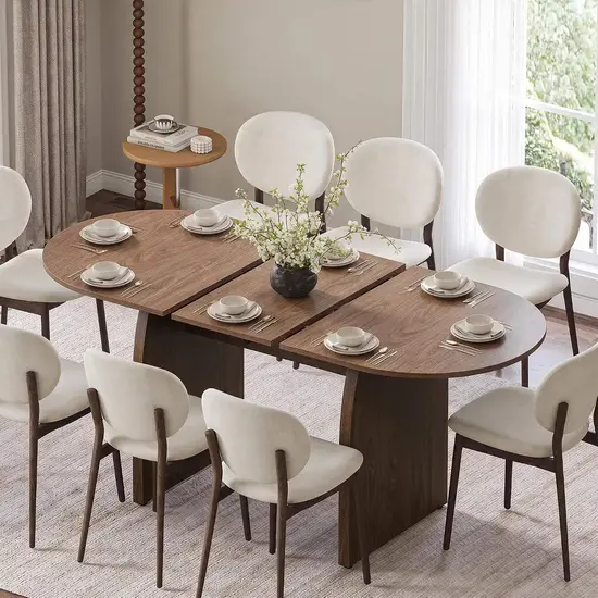 Modern Organic Interior Design Ideas & Guide 1 Oval dining tables for a Modern Organic Interior Design