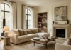 Quiet Luxury Interiors & Home Design Guide Quiet luxury interiors and home design featuring a refined neutral living room with linen, walnut, stone, and warm lighting.