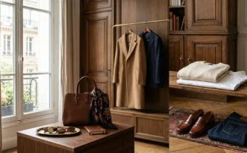 Timeless Fashion and Heritage Style: The Art of Dressing Well Timeless fashion and heritage style wardrobe with classic luxury clothing and leather accessories