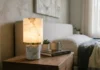 Wireless Alabaster & Marble Touch Lamps Guide Wireless alabaster & marble touch lamp glowing warmly on an elegant hotel-inspired console table.