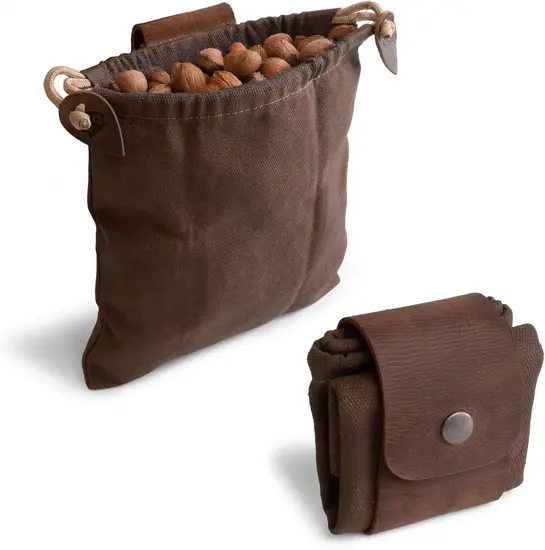 Best Foraging Bag: 7 Luxury Picks for Woodland Harvests 2 Foraging Pouch (Collapsible) for Hiking, Treasures & Seashells Bag