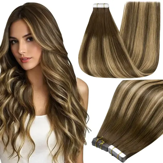 Full Shine Tape In Extensions Human Hair
