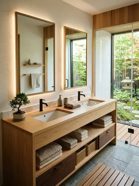 Japandi Bathroom Vanity Ideas