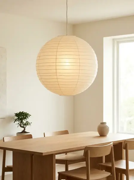Japandi Dining Room Lighting Ideas 