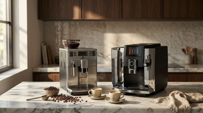 Best super-automatic espresso machines for 2026 on a modern kitchen counter