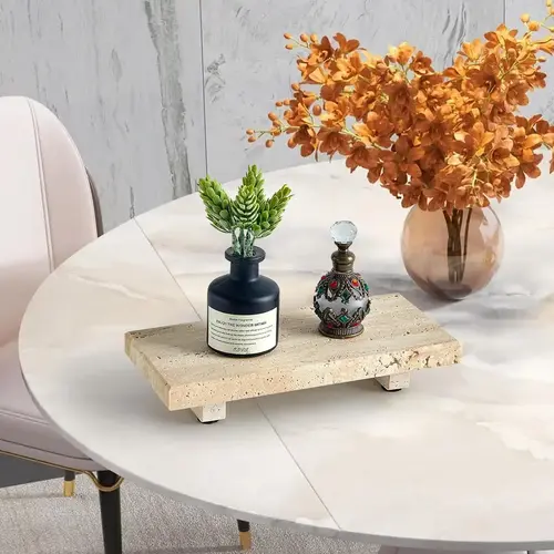 10 Real Travertine Decor Pieces That Elevate Your Living Room 10 Display Stand