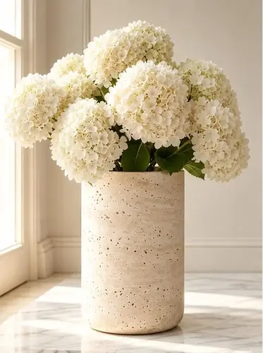 10 Real Travertine Decor Pieces That Elevate Your Living Room 6 Large Travertine Vase