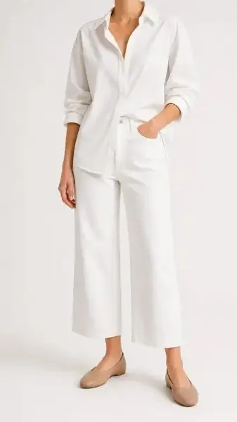 Quiet Luxury Ballet Flats: 7 Worth the Investment 13 Monochromatic linen