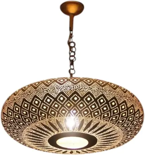 Moroccan Living Room Ideas: Modern Luxury & Style 2 Moroccan Brass Ceiling Lamp Simple Moroccan Pendant Chandelier